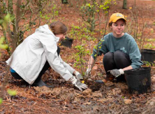 Students Gardening