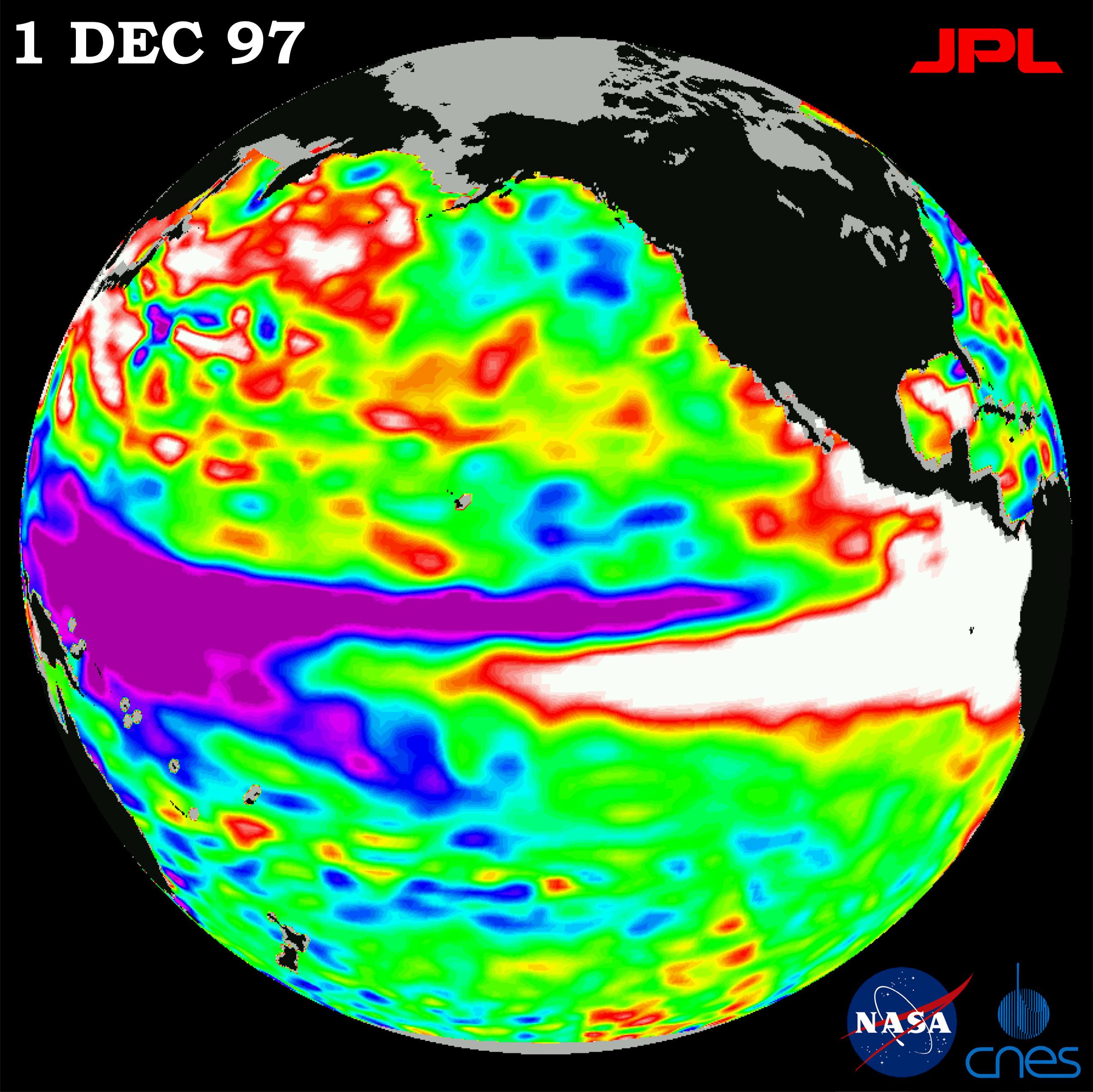 El nino peak warming