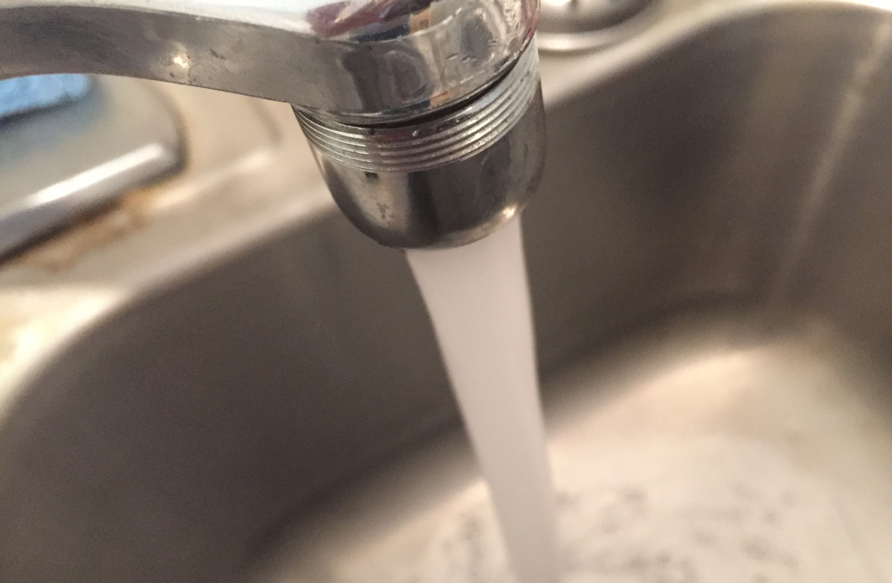 Water from faucet