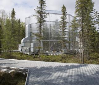 SPRUCE climate change experiment enclosure exterior