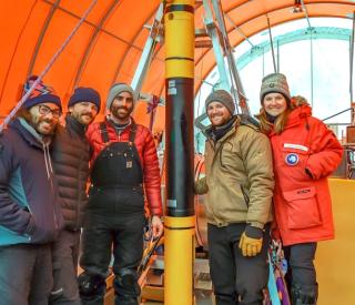 Members of Britney Schmidt’s Icefin team (Icefin/NASA PSTAR RISE UP/Schmidt)