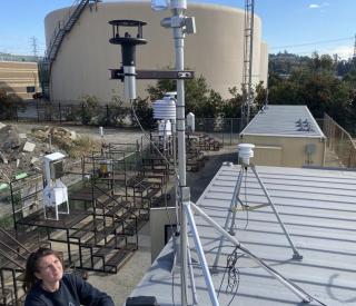 Investigators used measurements recorded hourly at the ASCENT monitoring site in Pico Rivera, approximately 14 miles south of the Eaton Canyon fire, to assess atmospheric lead during the Eaton Canyon and Palisades fires. Courtesy: Haroula Baliaka