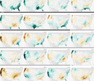 Strong El Nino year weather events North America