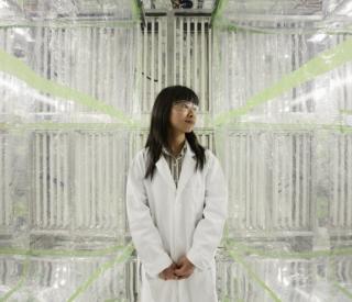 Sally Ng in her indoor environmental chamber 