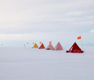 Thwaites Glacier research camp