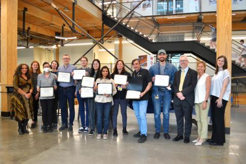 My Green Lab certification ceremony.