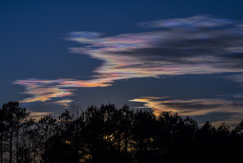 NOAA Iridescent Clouds